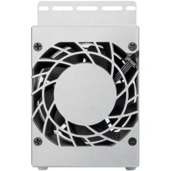 CPU Cooler SILVERSTONE RAC45-FC-801 compact 80 mm fan, silver/black