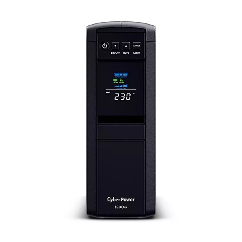 CyberPower CP1200EIPFCLCD uninterruptible power supply (UPS) Line-Interactive 1.2 kVA 720 W 6 AC outlet(s)