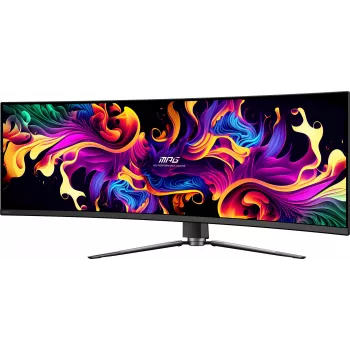 MSI MPG 491CQPX QD-OLED computer monitor 124.5 cm (49 inch) 5120 x 1440 pixels Dual QHD Black