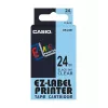 Label tape CASIO XR-24X1 — black on transparent, 24 mm × 8 m