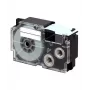 Label tape CASIO XR-24X1 — black on transparent, 24 mm × 8 m