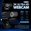Origin Storage USB Webcam 2K Full HD, 5 MP, 2592 x 1944 pixels, 2K Ultra HD, 60 fps, 10x, USB 2.0