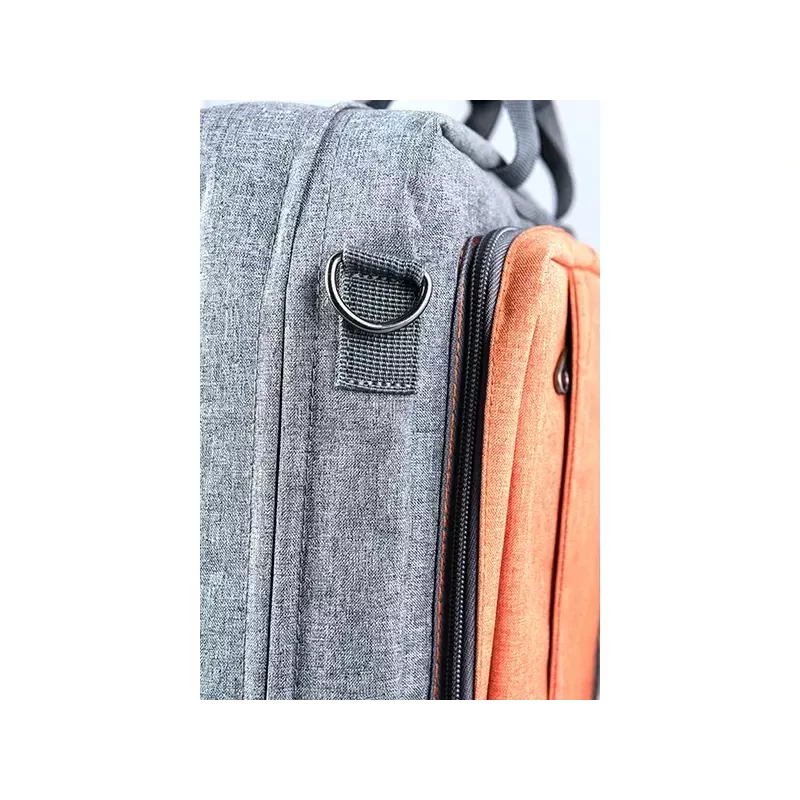 Messenger case MODECOM RENO for 15.6 inch (39.6 cm) laptops, nylon, grey/orange