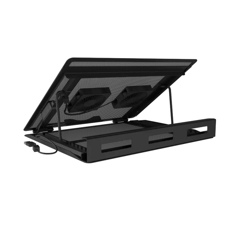 Laptop Cooler Pad NATEC Tern 2 Plus — 2 fans, for laptops up to 17.3 inch, black
