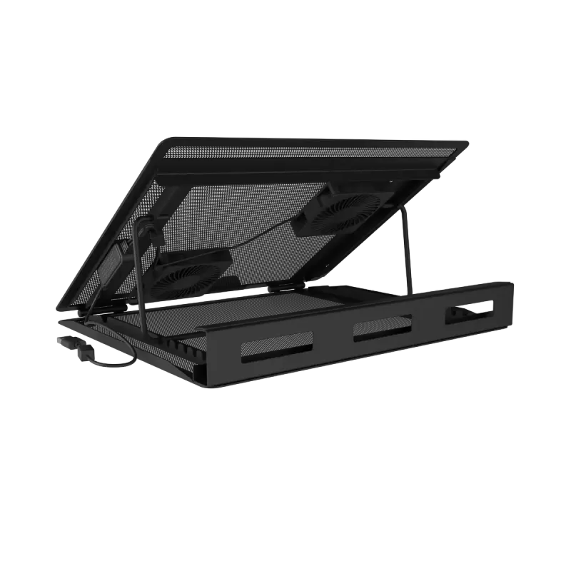 Laptop Cooler Pad NATEC Tern 2 Plus — 2 fans, for laptops up to 17.3 inch, black