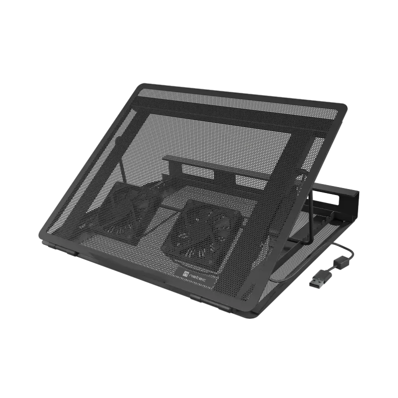 Laptop Cooler Pad NATEC Tern 2 Plus — 2 fans, for laptops up to 17.3 inch, black