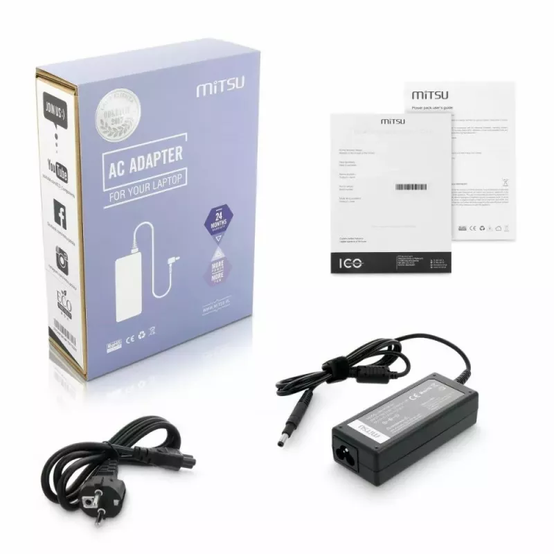 Notebook charger MITSU 19.5V 3.33A (connector 4.8×1.7) for HP