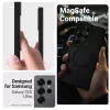 Protective Case Crong Hybrid Matte Magnetic for Samsung Galaxy S25 Ultra — TPU+PC, Black