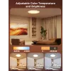 Smart ceiling light Govee 30cm RGBWW + RGBIC Wi‑Fi/Bluetooth 28 W, white, Ø300×30 mm