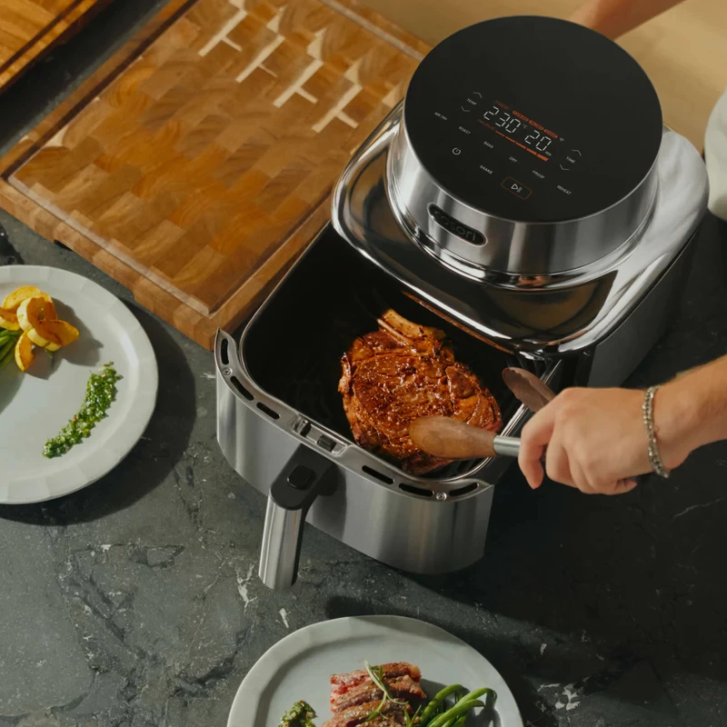 Cosori ICONIC Single 6.2 L Stand-alone 1725 W Hot air fryer Stainless steel