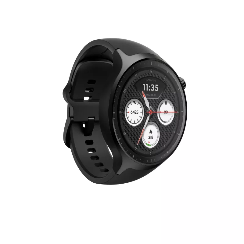 Motorola Moto Watch 3.63 cm (1.43 inch) OLED 47 mm Digital Touchscreen Black GPS (satellite)