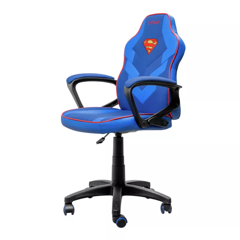 Gaming chair TRUST GXT 703SM REVVO Kids Superman Blue – children's gaming chair, ergonomic design, adjustable features