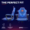 Gaming chair TRUST GXT 703SM REVVO Kids Superman Blue – children's gaming chair, ergonomic design, adjustable features