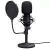 Studio microphone TRUST GXT 269 Emita II — USB wired, metal housing, table mount, black (42×162×42 mm)