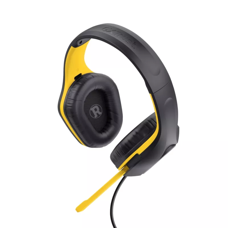 Wired Headset TRUST 25783 — Head-band Gaming, Circumaural, 20–20,000 Hz, 1.2 m Cable, Black/Yellow