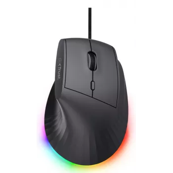 Gaming mouse TRUST GXT 145 Rexxa Right-hand USB Type-A 12800 DPI, wired, RGB wheel, black