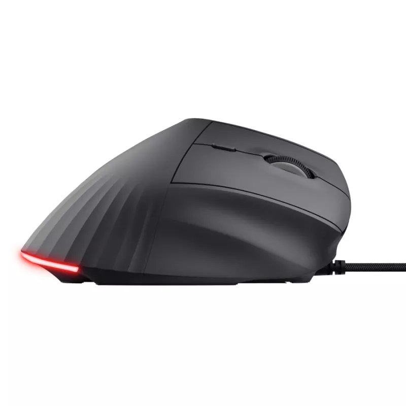 Gaming mouse TRUST GXT 145 Rexxa Right-hand USB Type-A 12800 DPI, wired, RGB wheel, black
