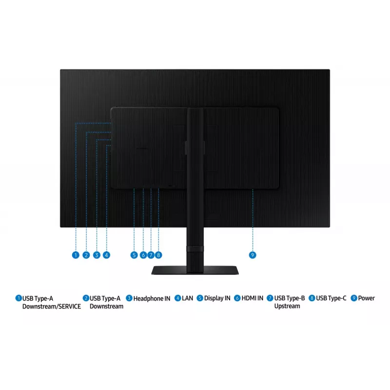 Samsung S80UD computer monitor 81.3 cm (32 inch) 3840 x 2160 pixels 4K Ultra HD LCD Black