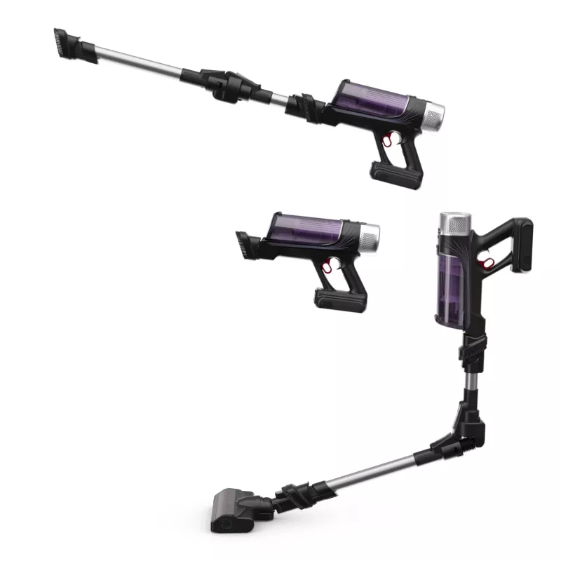 Rowenta RH2037 2-in-1 stick vacuum Battery Dry Bagless 0.4 L 250 W Black, Purple
