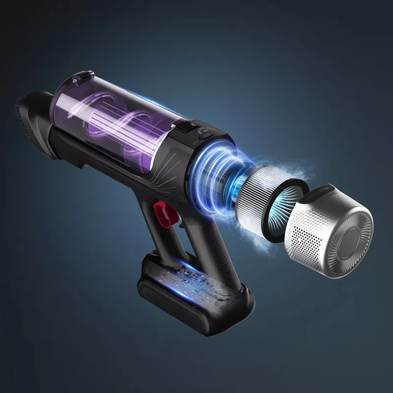 Rowenta RH2037 2-in-1 stick vacuum Battery Dry Bagless 0.4 L 250 W Black, Purple