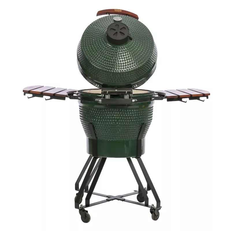TARGUS Kamado Pro 22 inch grill Size M (TunaBone) – ceramic kamado, 22-inch cooking surface, green