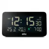 Digital alarm clock Braun BC10B-DCF Black LCD Battery AA