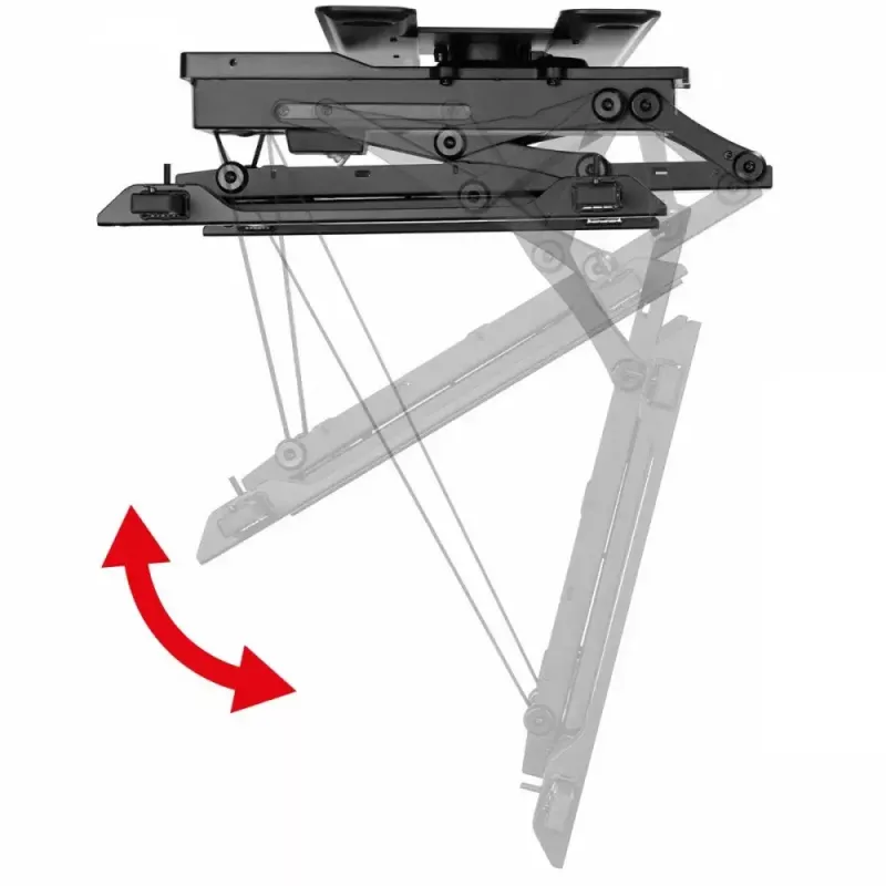 Ceiling electric TV mount MACLEAN MC-490 for 32–75 inch TVs, motorized tilt and rotation