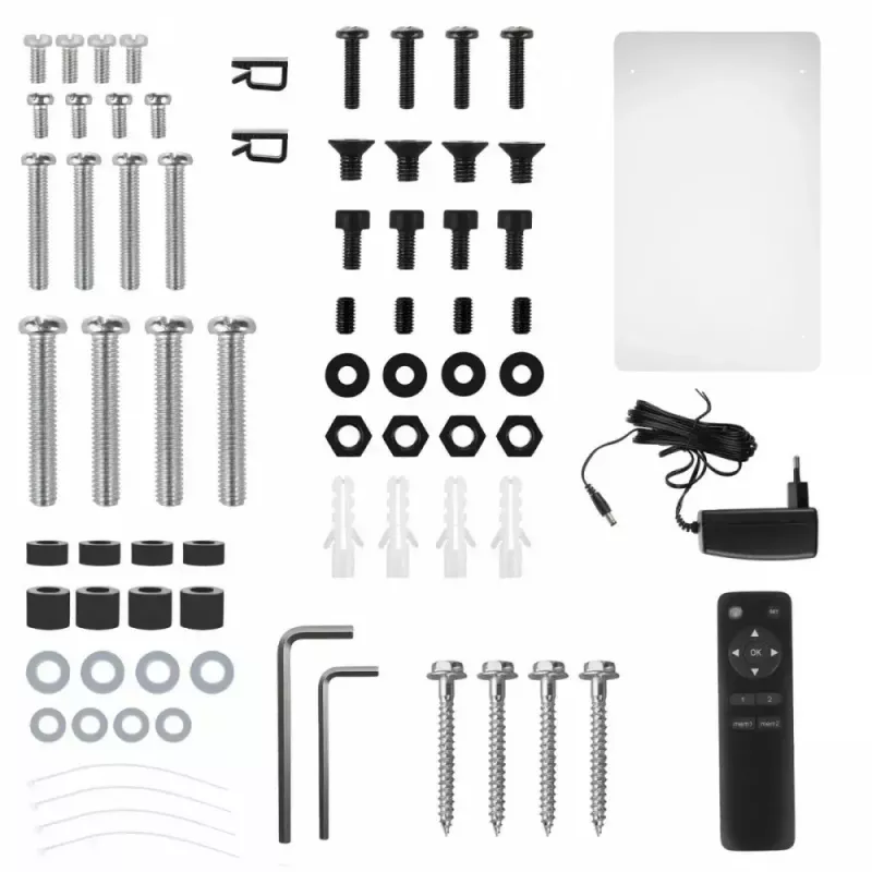 Ceiling electric TV mount MACLEAN MC-490 for 32–75 inch TVs, motorized tilt and rotation