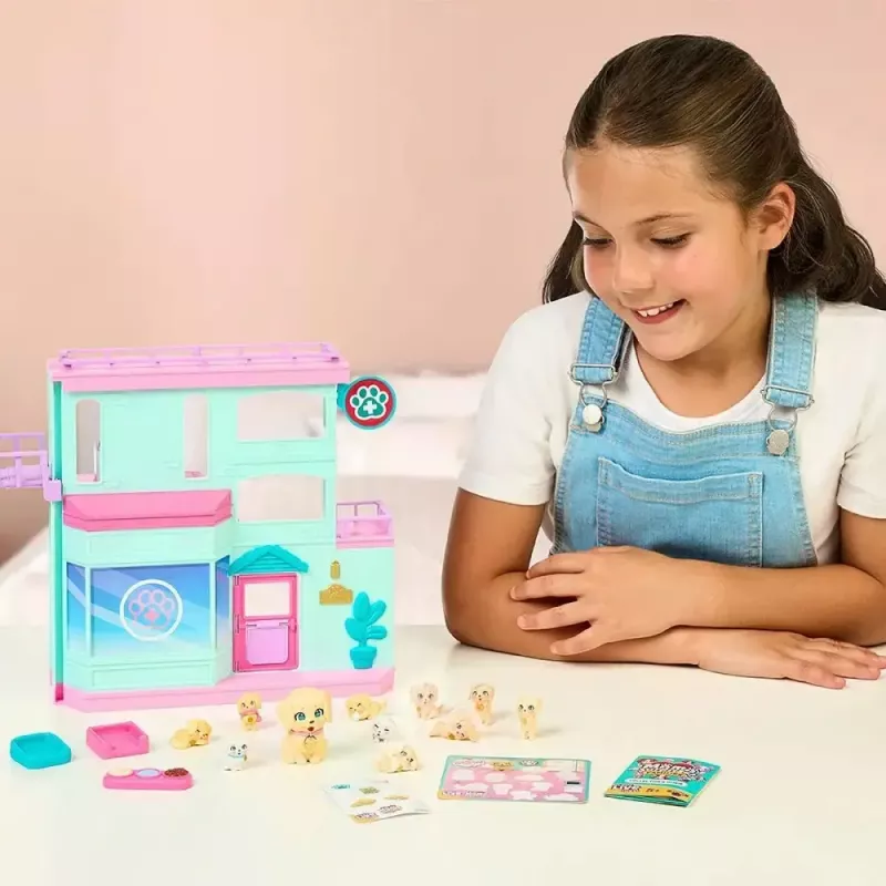 Interactive pet playset Cobi Set Little Live Pets Families Clinic MO-26673, playset with clinic accessories