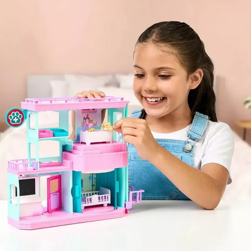 Interactive pet playset Cobi Set Little Live Pets Families Clinic MO-26673, playset with clinic accessories