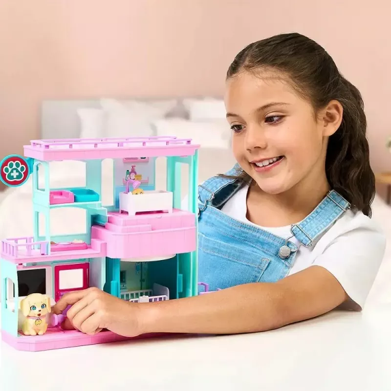 Interactive pet playset Cobi Set Little Live Pets Families Clinic MO-26673, playset with clinic accessories