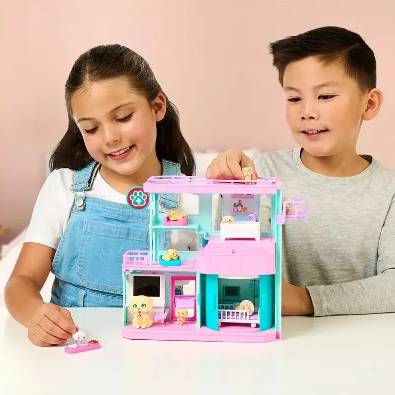 Interactive pet playset Cobi Set Little Live Pets Families Clinic MO-26673, playset with clinic accessories