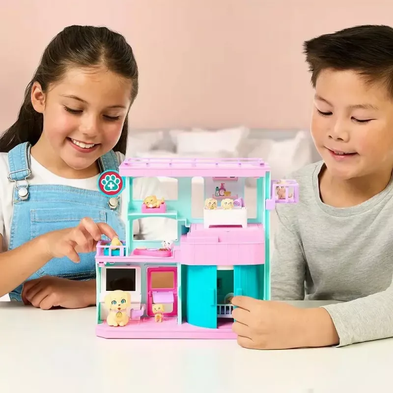 Interactive pet playset Cobi Set Little Live Pets Families Clinic MO-26673, playset with clinic accessories