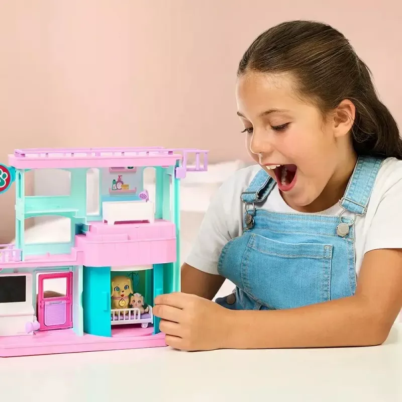 Interactive pet playset Cobi Set Little Live Pets Families Clinic MO-26673, playset with clinic accessories