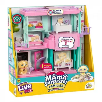 Interactive pet playset Cobi Set Little Live Pets Families Clinic MO-26673, playset with clinic accessories