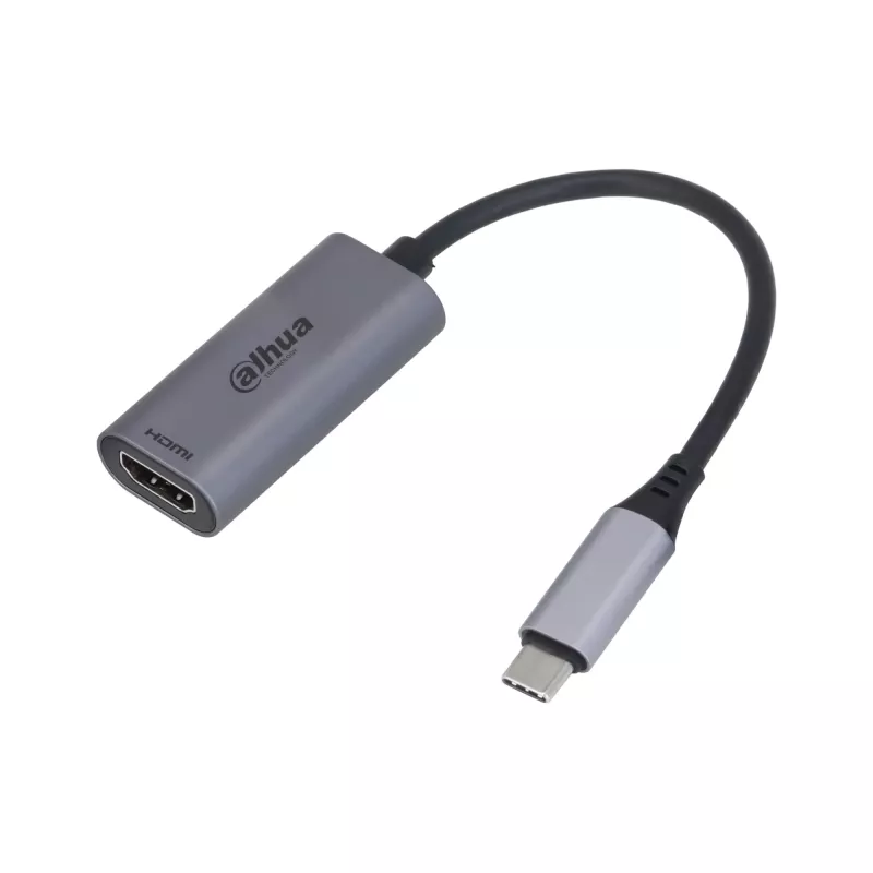 Dahua Technology USB 3.1 Type-C to HDMI Adapter, USB Type-C, HDMI Type A (Standard), Male, Male, Straight, Straight