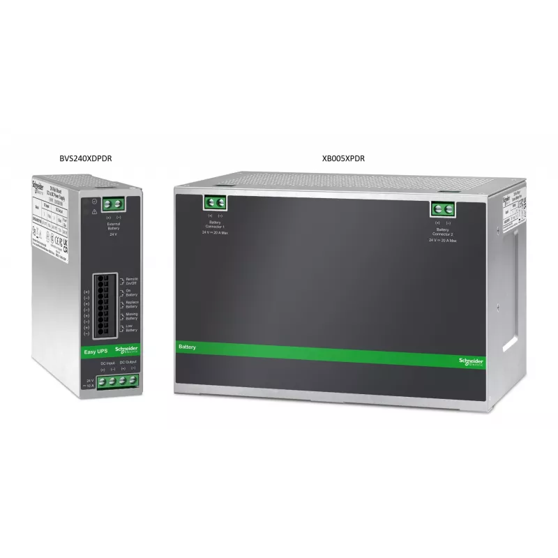 APC BVS240XDPDR 24V DC UPS – 240Watt, 24V, 10A, DIN-Rail mounting, Power Module without battery