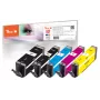 Peach PI100-356 ink cartridge 5 pc(s) Compatible Standard Yield Black, Cyan, Magenta, Yellow