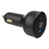 Car charger Gembird TA-UC-AC2PD30LCD-CAR-01, USB-C, 30 W, 12–24 V, black