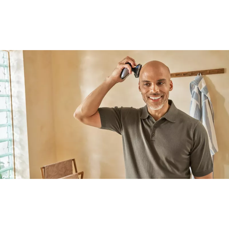 Head Shaver Philips 7000 series HS7980/15 — battery, 90 min runtime, black, wet & dry