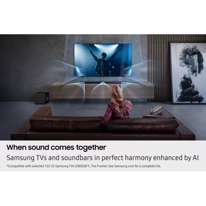Samsung Q-series QS750F 5.1.2ch Soundbar with Subwoofer & Rear Speakers (2025)