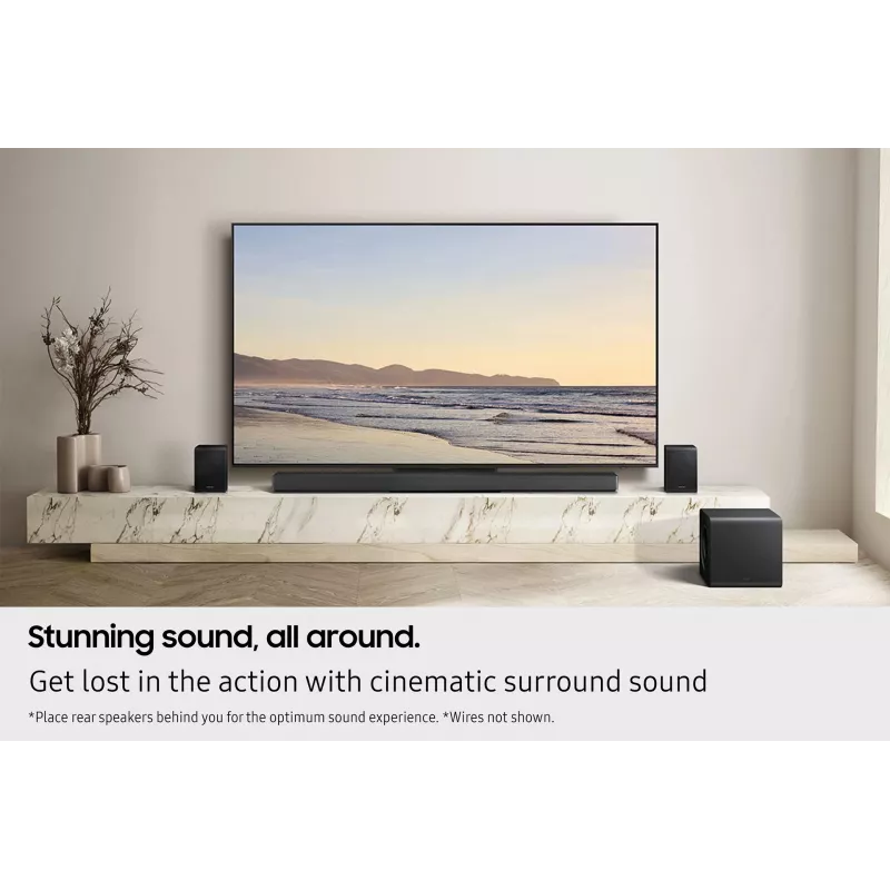 Samsung Q-series QS750F 5.1.2ch Soundbar with Subwoofer & Rear Speakers (2025)