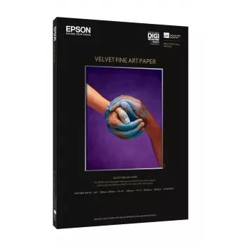 Epson Velvet Fine Art Paper, A3+, 260g/m², 20 Blatt, Inkjet printing, A3+ (330x483 mm), 20 sheets, 260 g/m², 0.96%, 345 mm