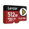 MicroSDXC flash memory Lexar PLAY PRO 512 GB UHS-I U3 — 900 MB/s read, 600 MB/s write