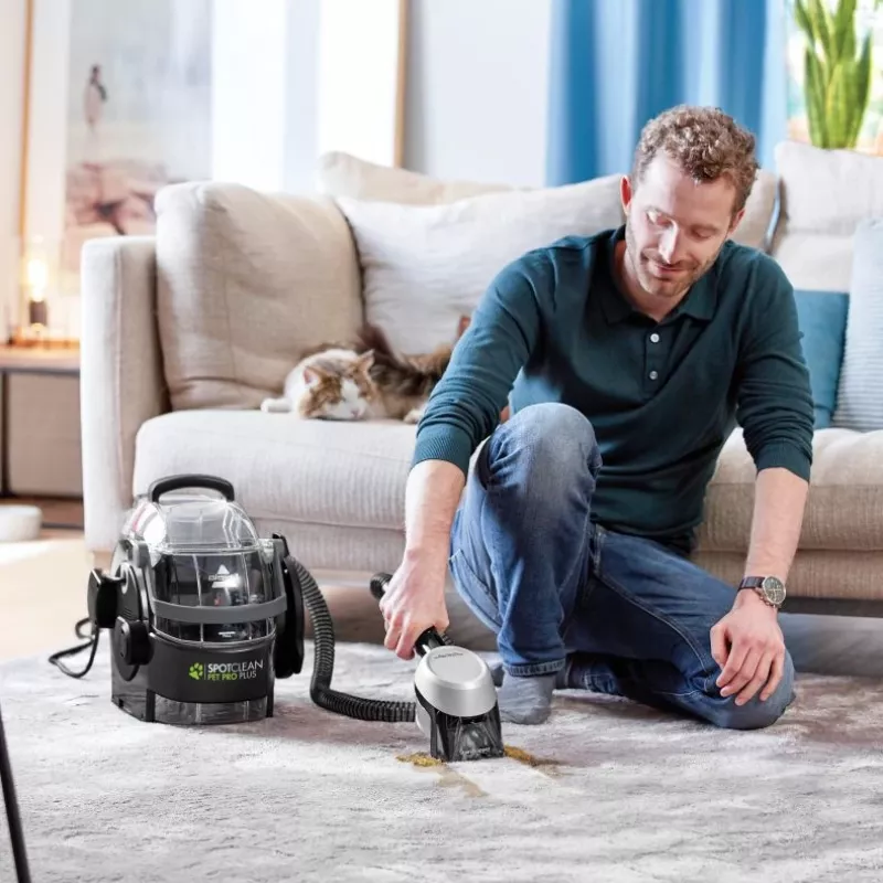 Bissell SpotClean Pet Pro Plus carpet cleaning machine Handheld Deep Black, Transparent