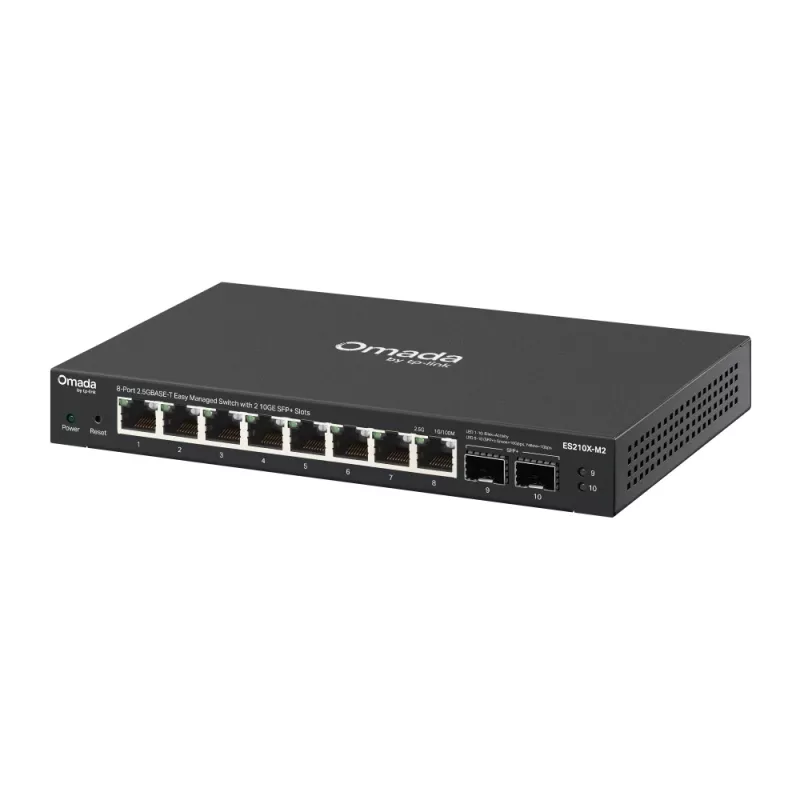 Managed 2.5G Ethernet Switch TP‑Link ES210X‑M2 — 8x 2.5G (100/1000/2500), 80 Gbps, Desktop/Wall‑mount