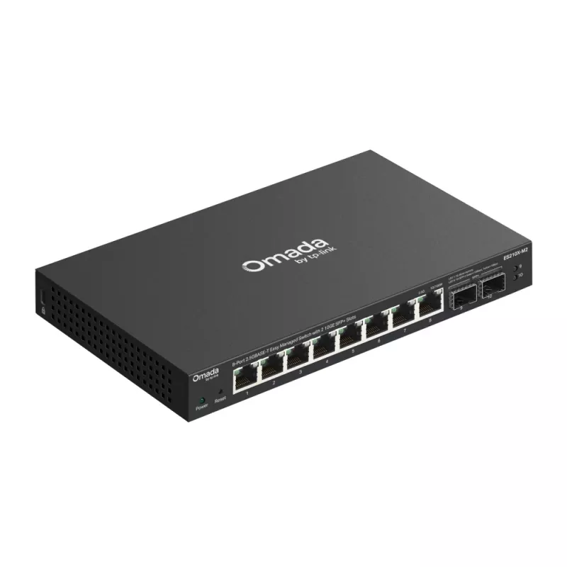 Managed 2.5G Ethernet Switch TP‑Link ES210X‑M2 — 8x 2.5G (100/1000/2500), 80 Gbps, Desktop/Wall‑mount
