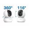 TP-LINK Tapo C250 | Pan/Tilt AI Home Security Wi-Fi Camera | PTZ | 8 MP | 4mm/F1.6 | H.265 | MicroSD Card up to 512 GB