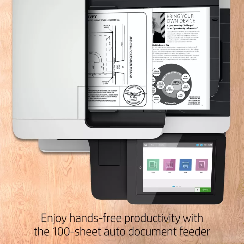Multifunction Printer HP LaserJet Enterprise MFP M528f Laser Mono Printing