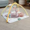 Fisher-Price Sensimals Simply Senses Newborn Gym Baby Activity Mat with 6 Sensory Toys